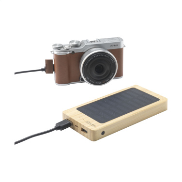 Logo trade liikelahjat tuotekuva: Solar Powerbank 8000+ langaton laturi